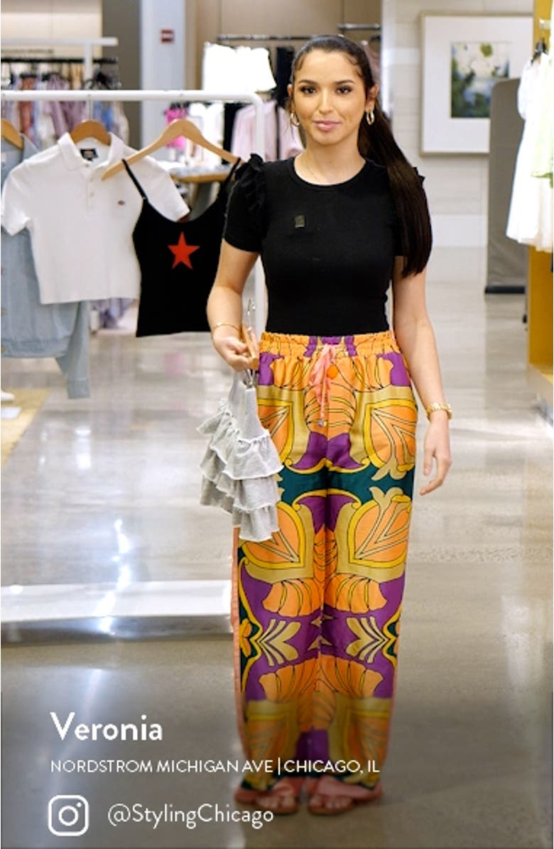 Martina Ruffle French Terry Miniskirt, sales video thumbnail