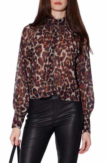 Walter Baker Deja Long Sleeve Button-Up Top