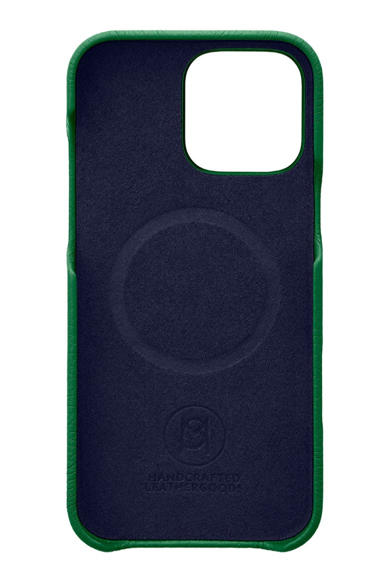 Leather Phone Case iPhone 16 Pro, Alternate, color, Emerald Green