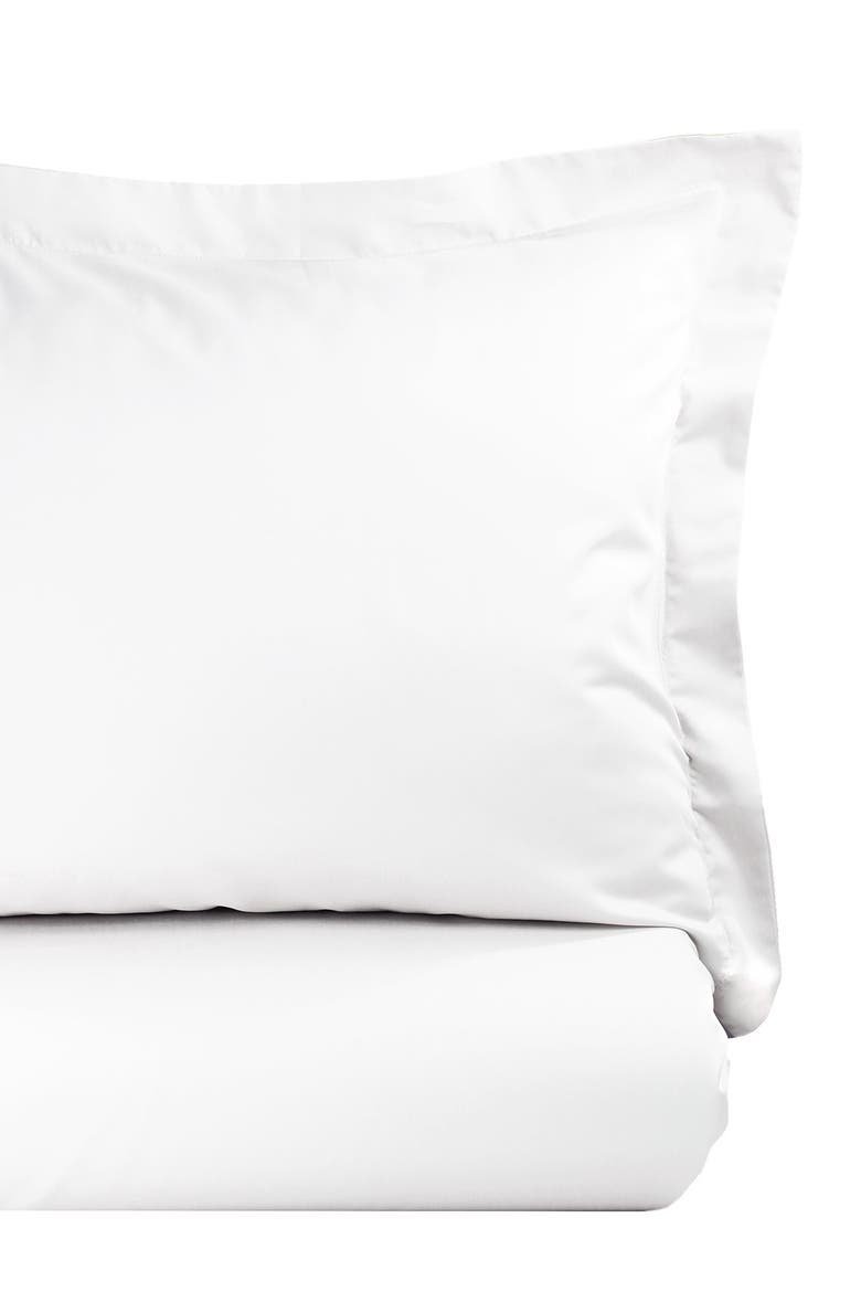 400 Thread Count Cotton Supima Cotton Duvet Set, Alternate, color, WHITE