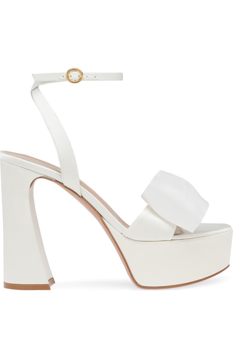 Gianvito Rossi Rosie Sandal, Main, color, White Fabric