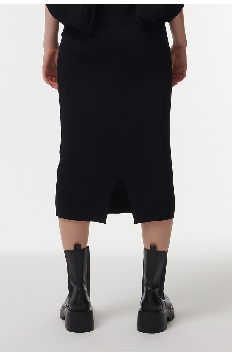 Leem Knitted Pencil Skirt, Alternate, color, Black