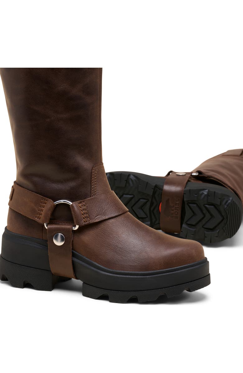SOREL Joan FRWD Waterproof Harness Boot, Alternate, color, Tobacco/ Black