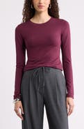Nordstrom Pima Cotton & Tencel Modal Long Sleeve T-Shirt