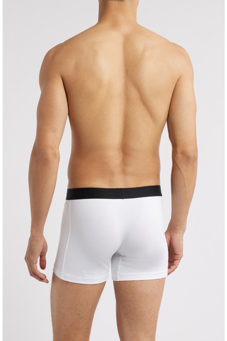 3-Pack ONE Stretch Cotton Boxer Briefs, Alternate, color, WHITE