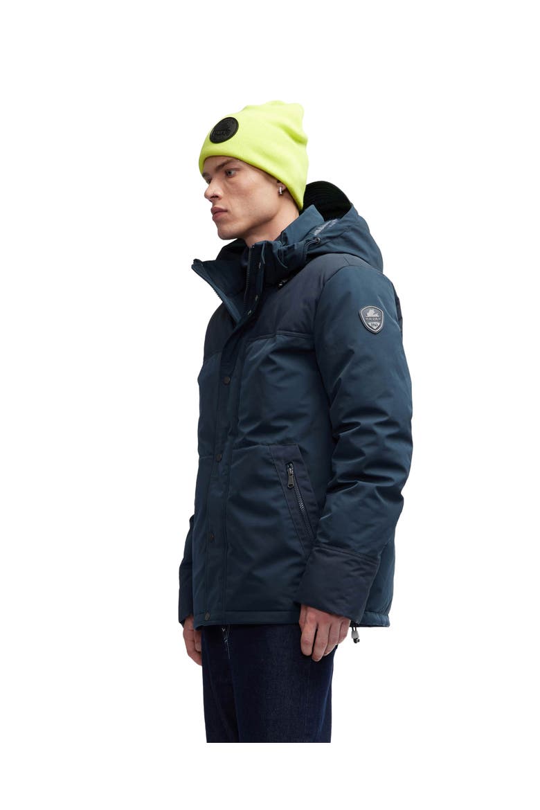 Wiyot Mixed Media Lightweight Jacket, Alternate, color, Navy