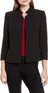 Anne Klein Crepe Open Front Jacket