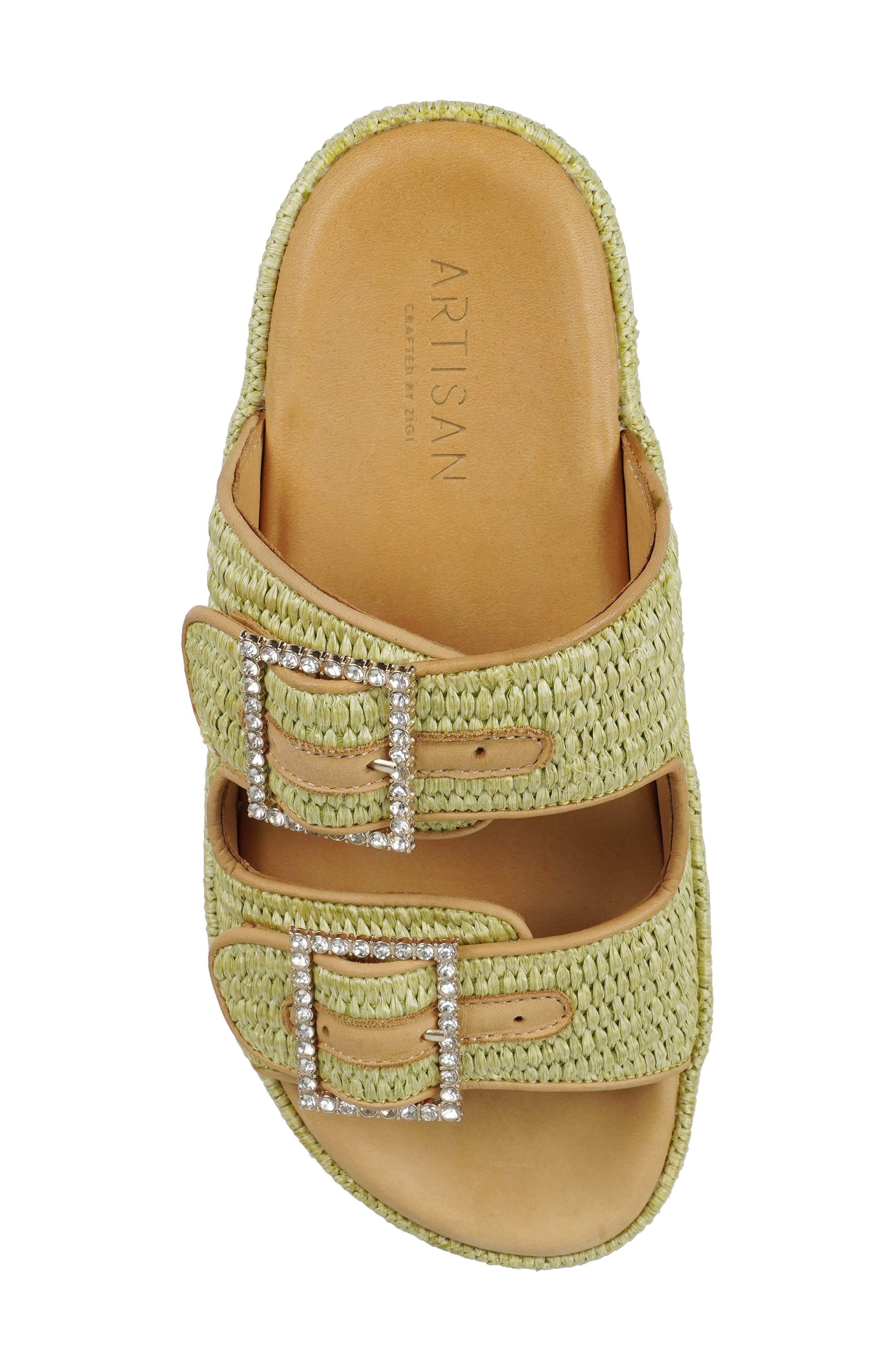 Reedie Two-Strap Sandal, Alternate, color, LIGHT OLIVE