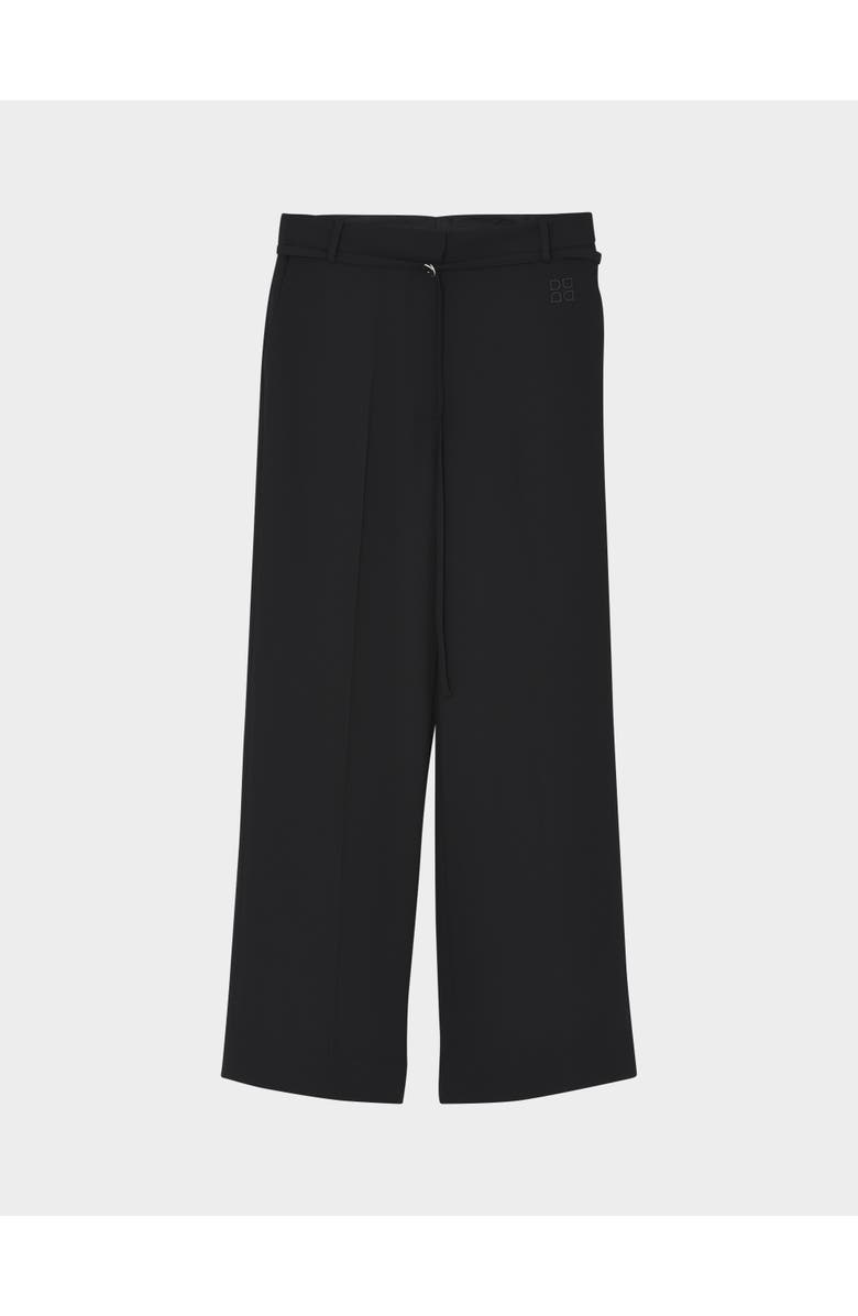 Day Elina Gabardine Wide Leg Pants, Alternate, color, Black