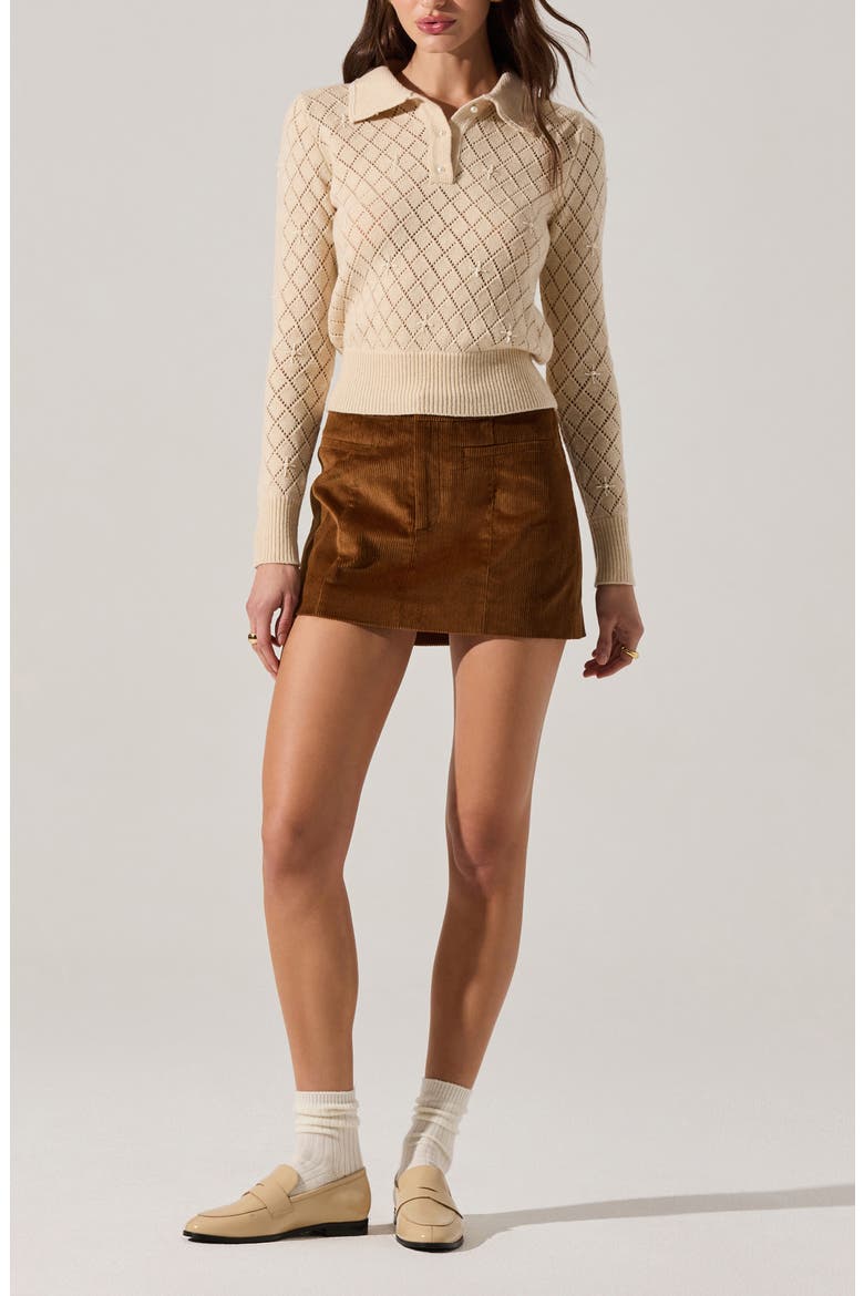 Aspyn Faux-Pearl Embellished Sweater, Alternate, color, NATURAL