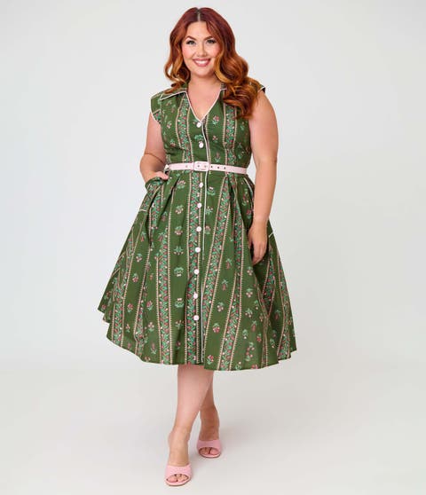 Plus Size Shirt Swing Dress