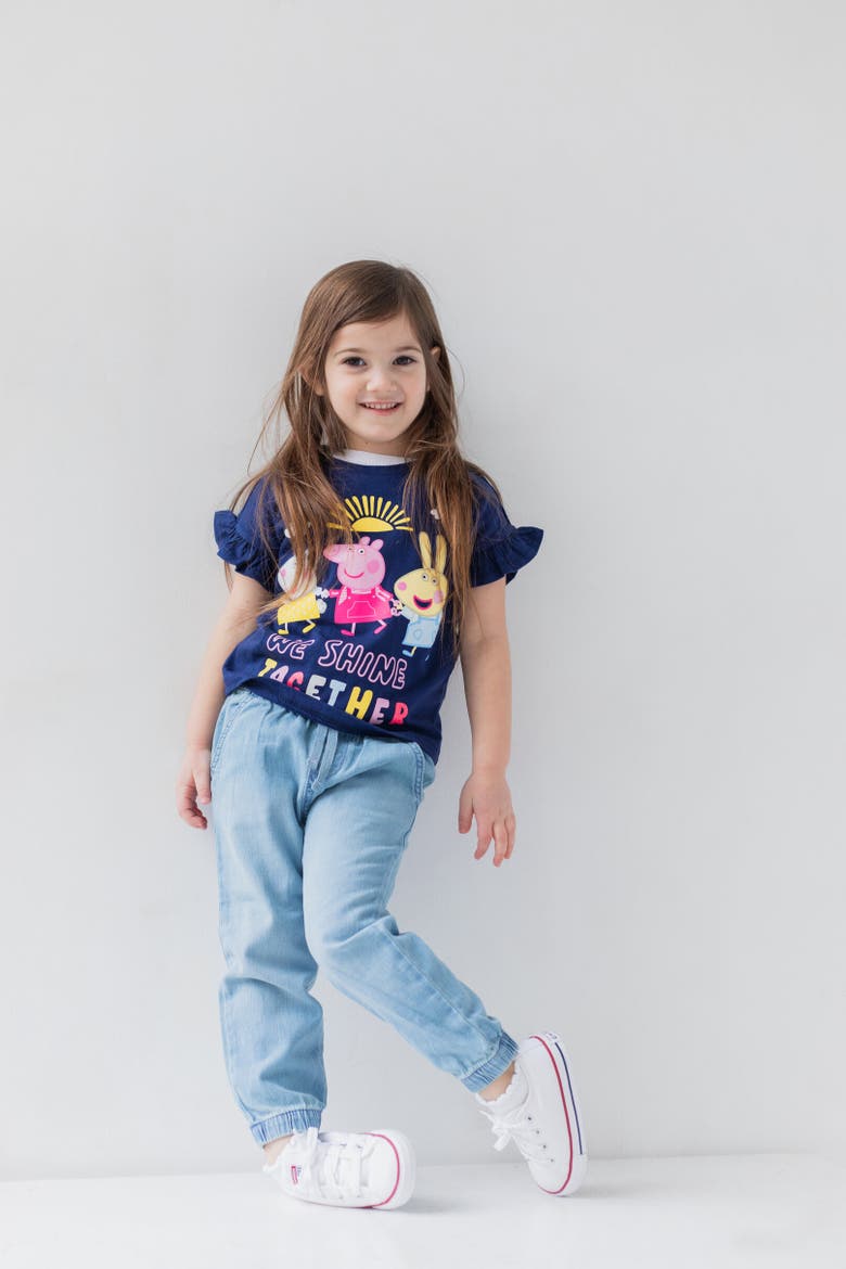 2-Pack T-Shirts, Alternate, color, Navy Blue / Pink