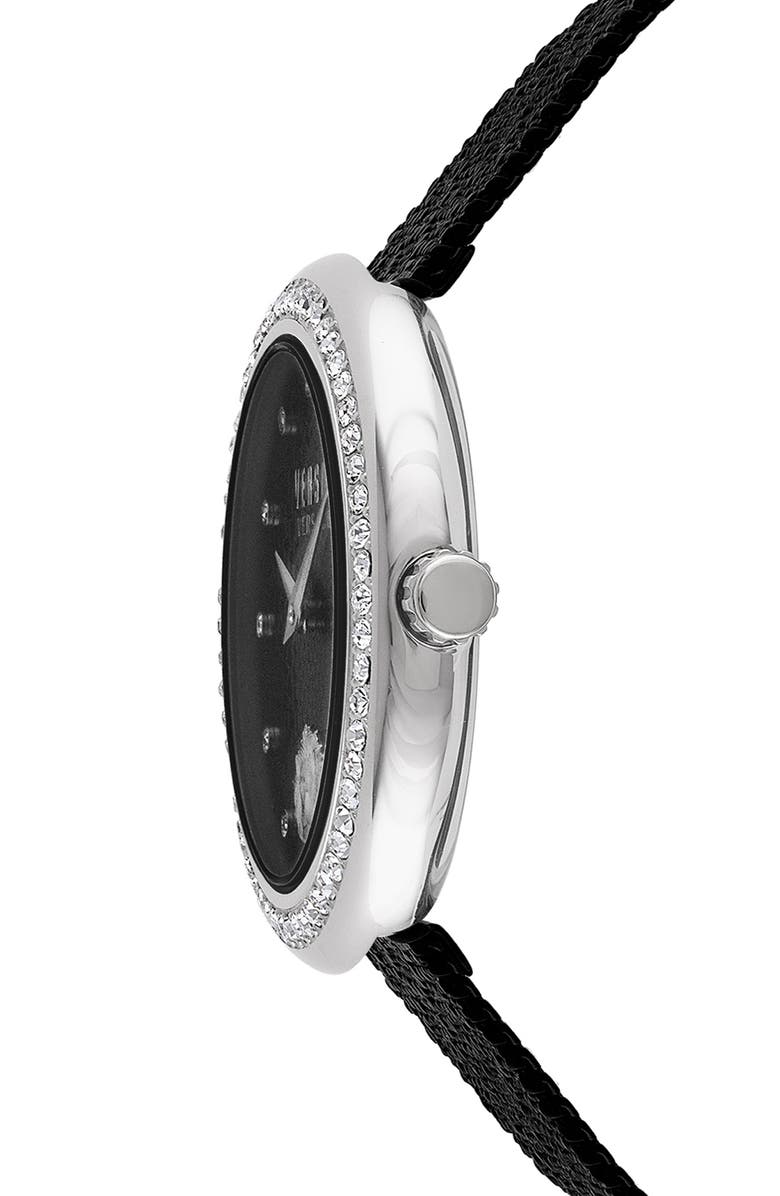 VERSUS Versace Lea Crystal Bracelet Watch, 35mm, Alternate, color, Stainless Steel