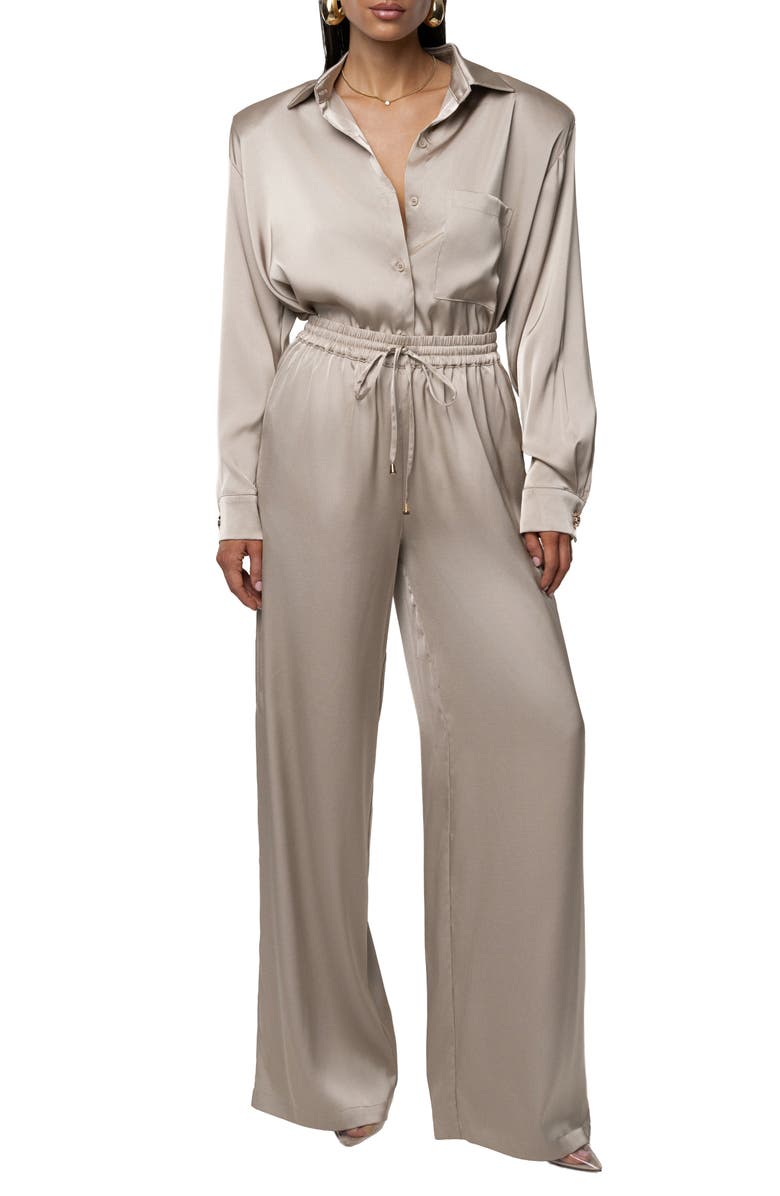 JLUXLABEL Sunny Day Wide Leg Pants, Alternate, color, Beige