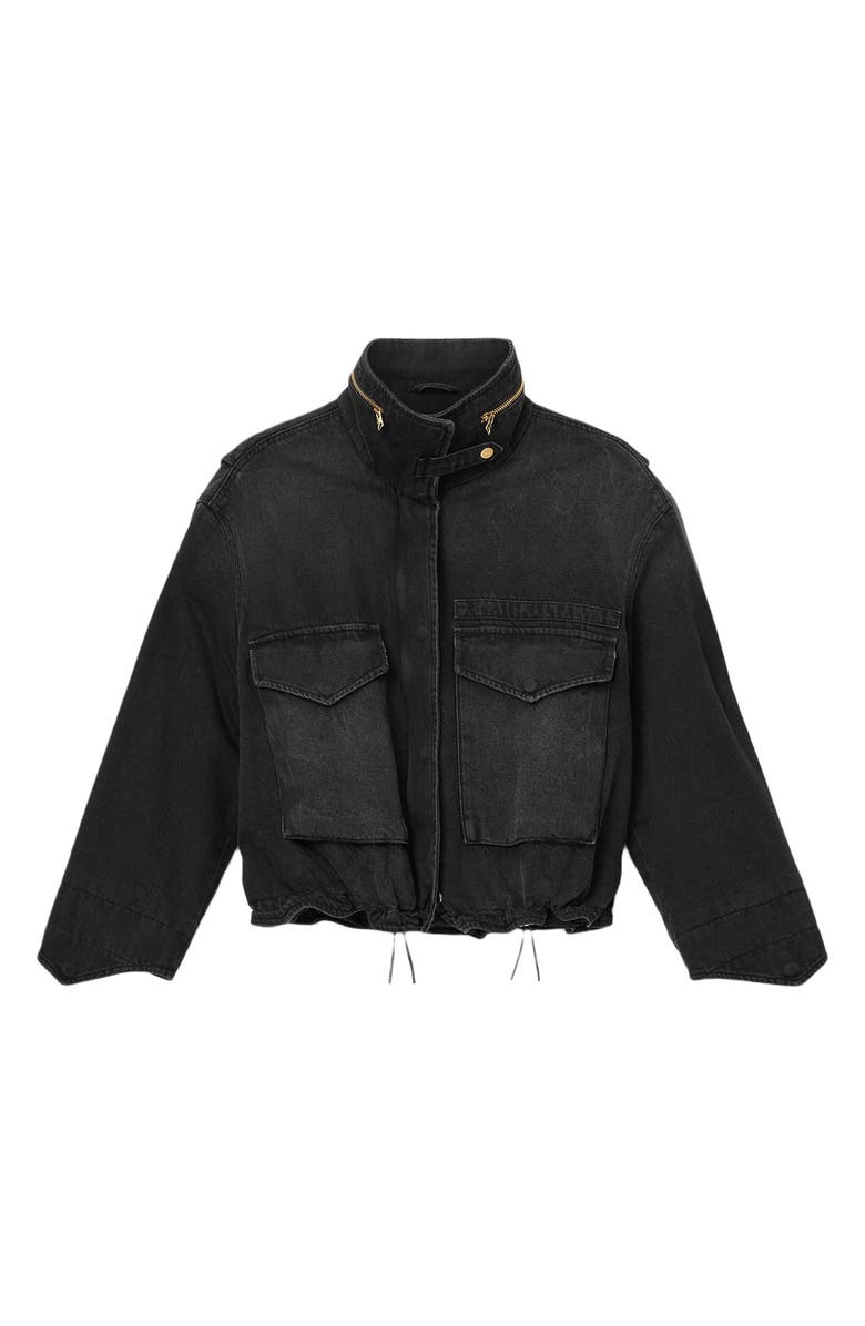 AllSaints Clay Denim Jacket, Alternate, color, Washed Black