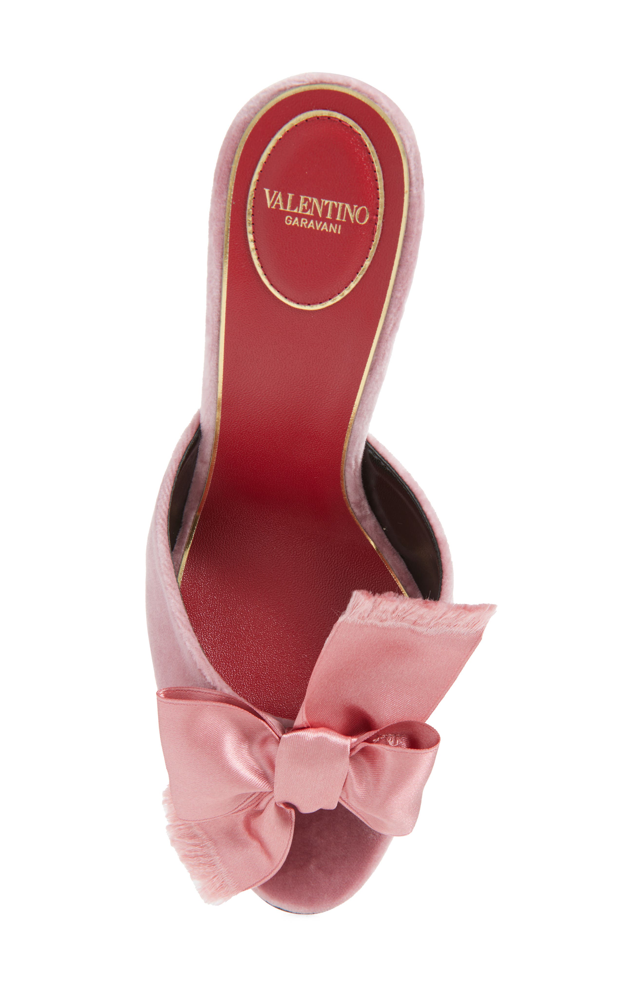 Valentino Garavani Marie Bow Sandal, Alternate, color, Pink