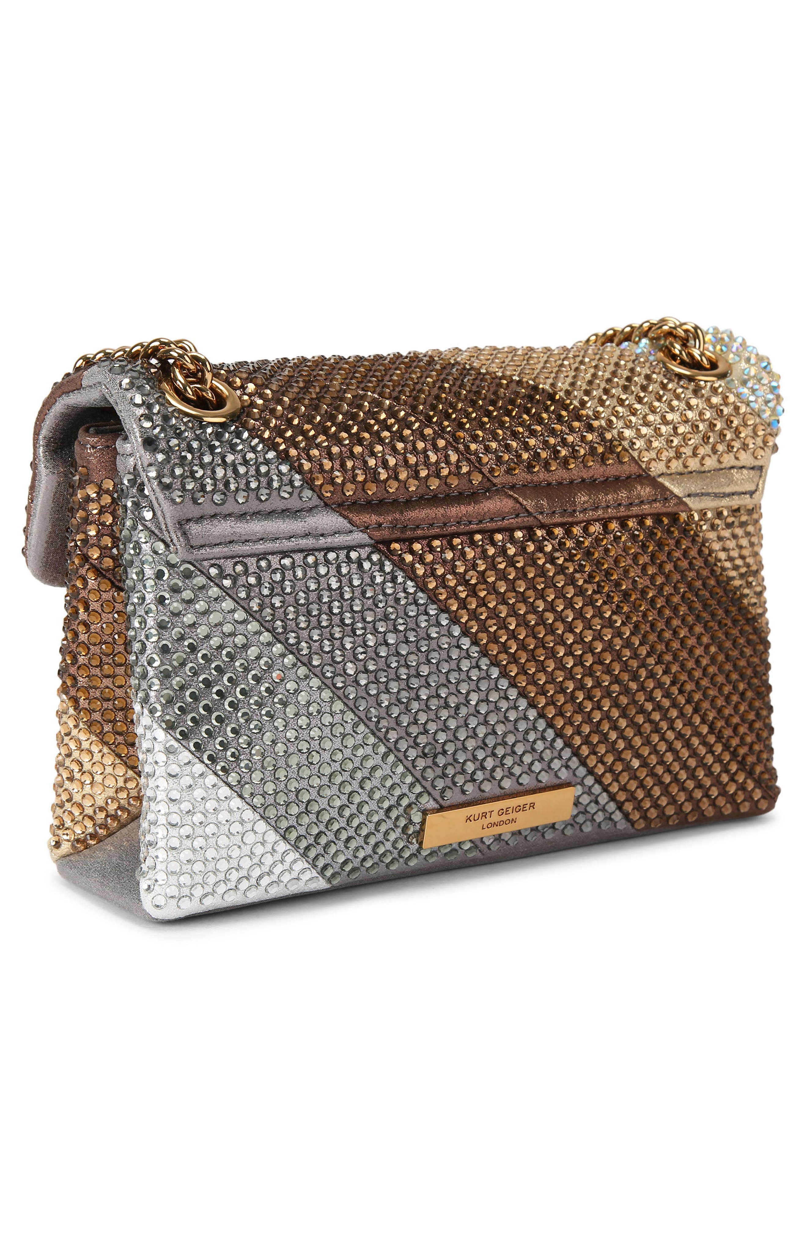 Kurt Geiger London Mini Kensington Embellished Convertible Crossbody Bag, Alternate, color, 