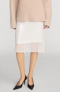 FRAME The Sequin Starlight Silk Midi Skirt