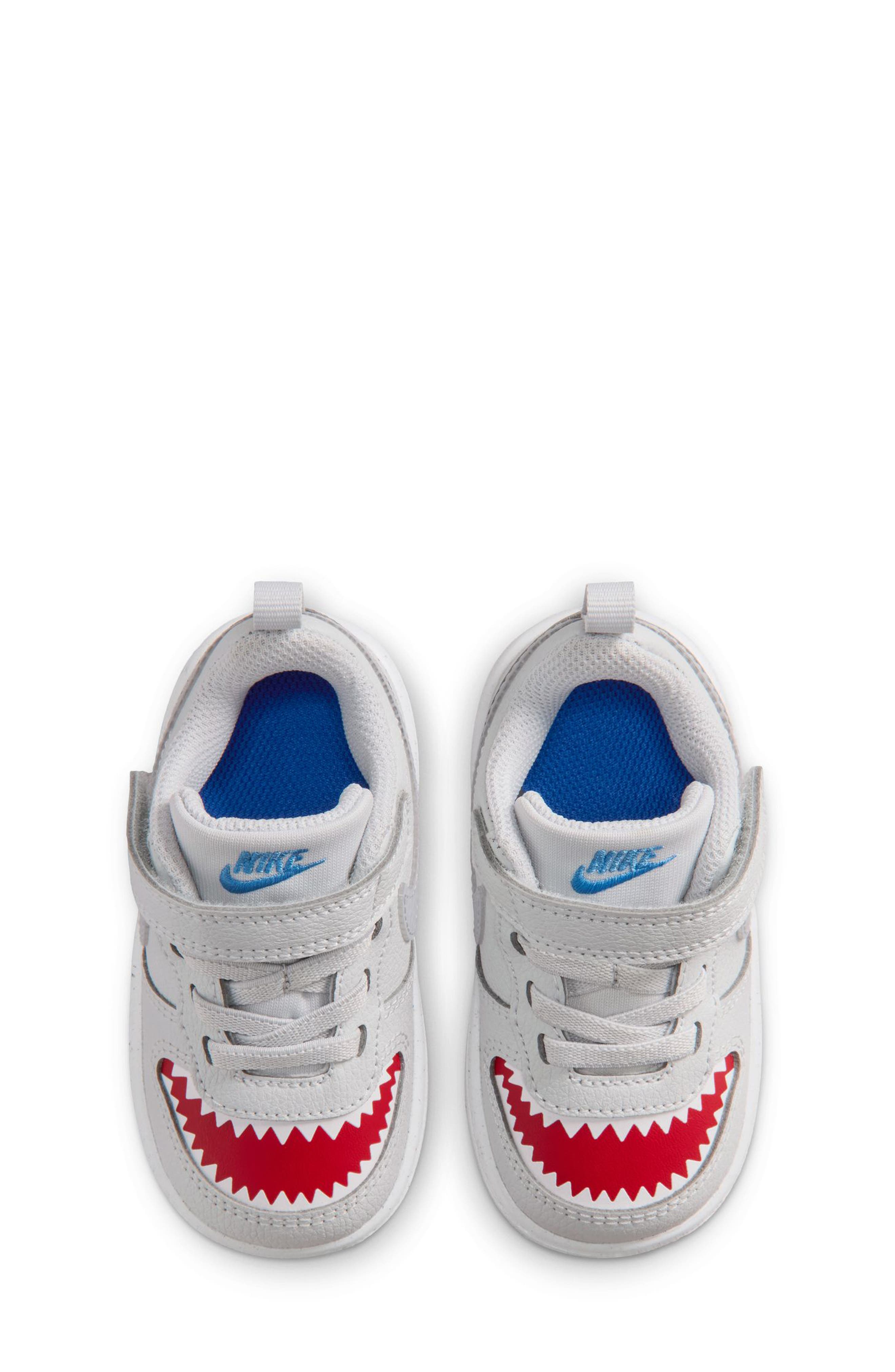 Kids' Court Borough Low Sneaker, Alternate, color, PLATINUM/ WOLF GREY/ RED