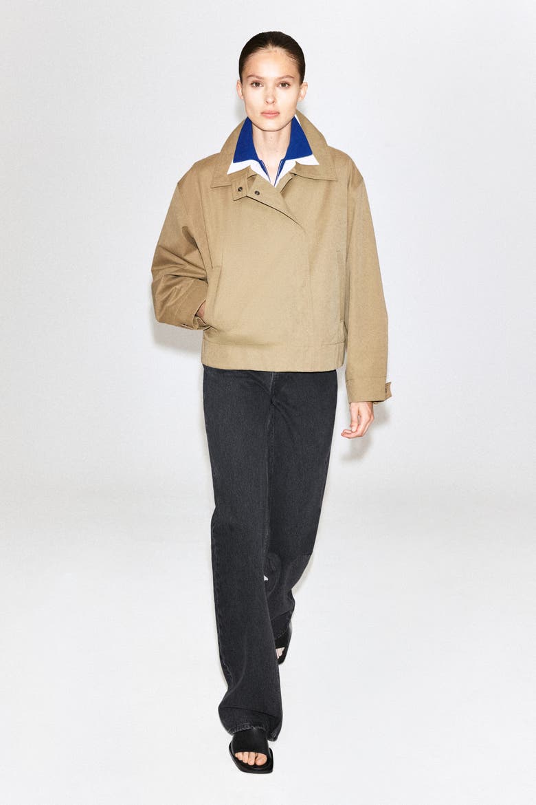 Rounded Short Trench Coat, Alternate, color, BEIGE