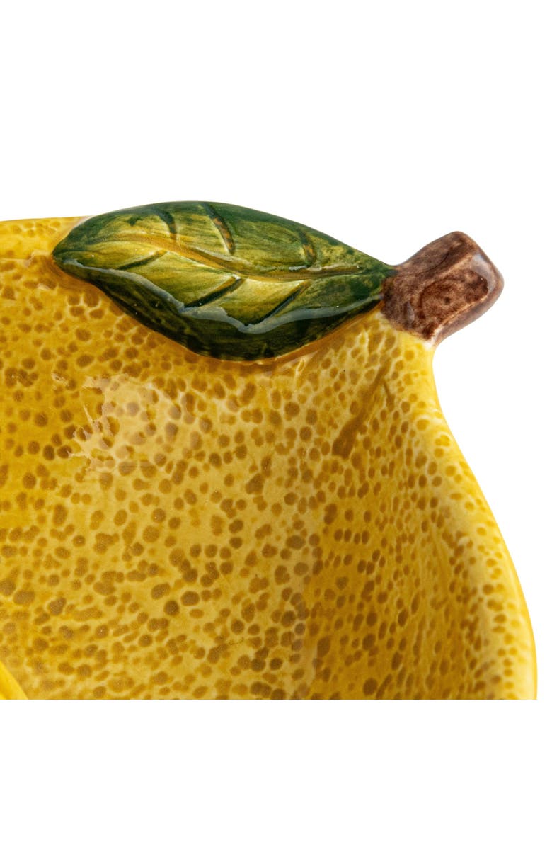 Storied Home Countryside Citrus Stoneware Lemon Juicer, Multicolor, Alternate, color, Yellow