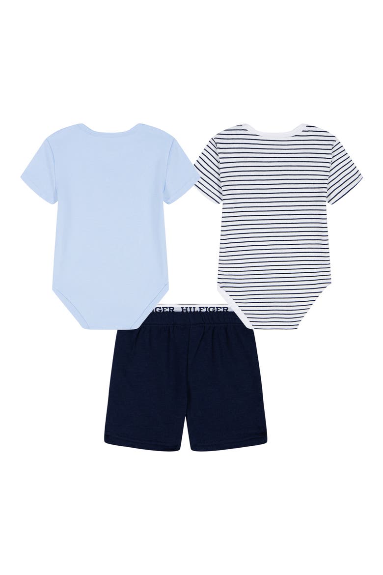 Two Bodysuits & Shorts Set, Alternate, color, BLUE