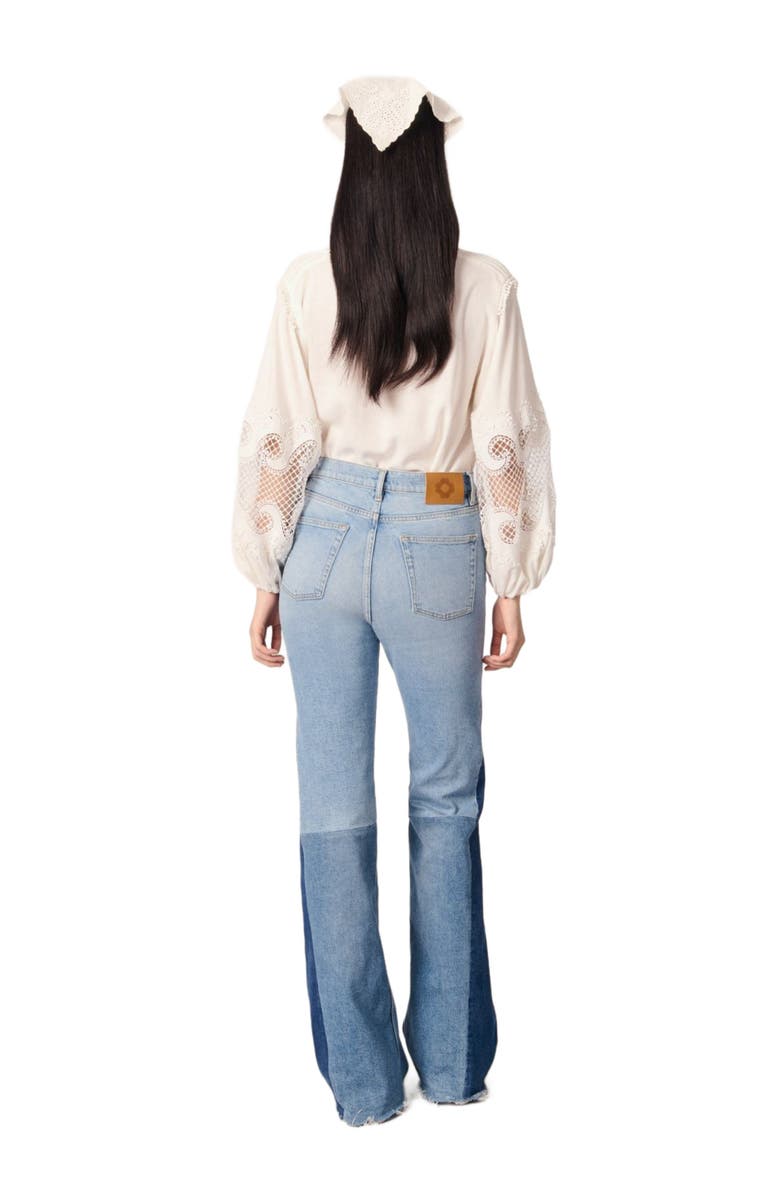 maje Long sleeve blouse, Alternate, color, 