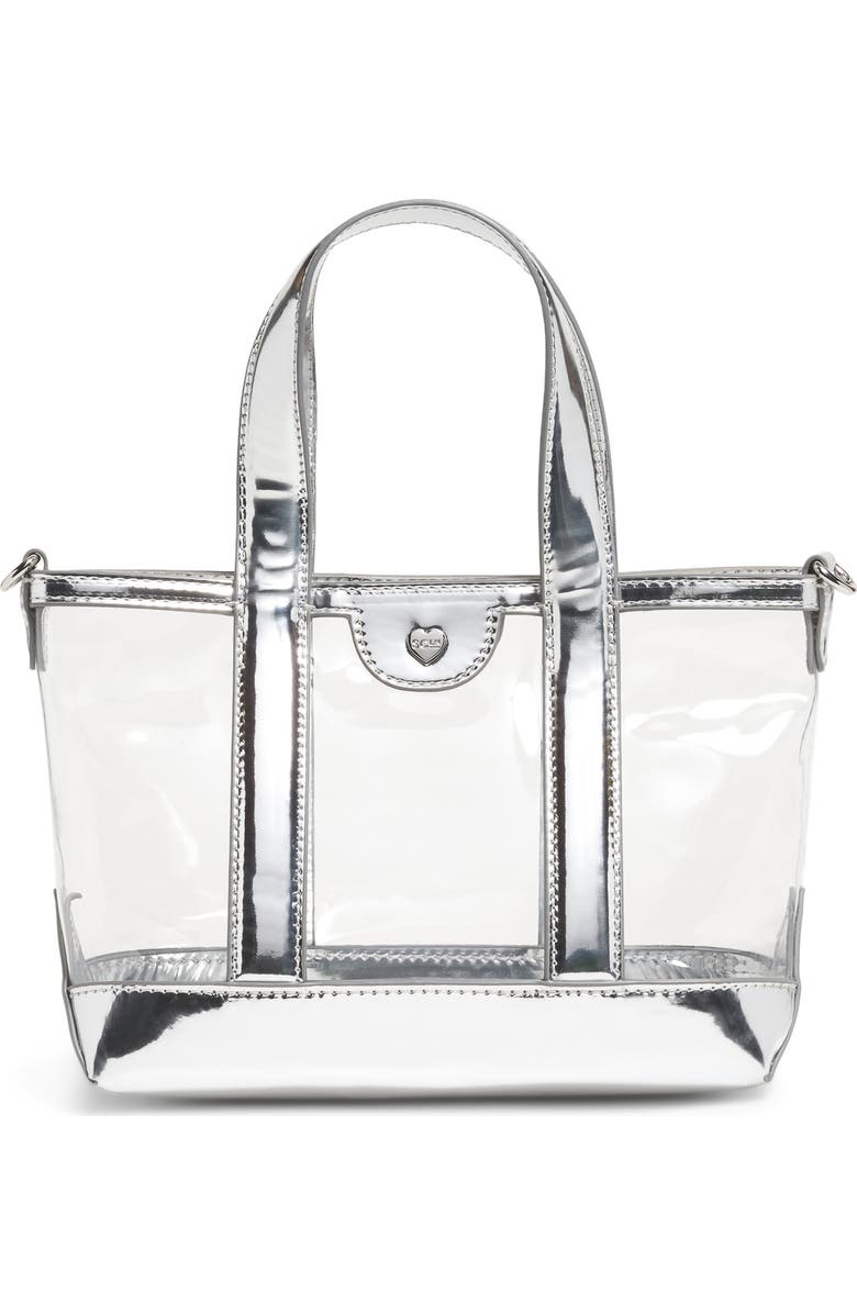 Stoney Clover Lane Mini Clear Tote, Alternate, color, Silver Metallic