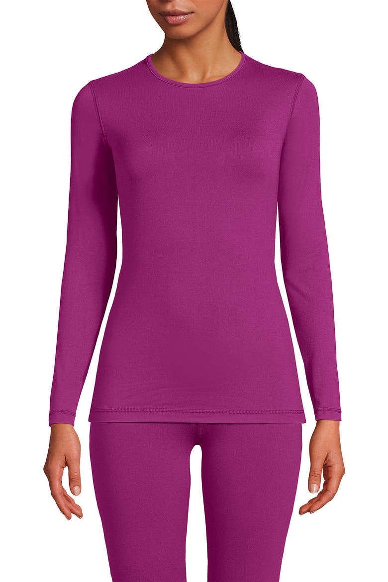 Baselayer Cozy Thermaskin Crewneck Top, Alternate, color, Light Raspberry Sorbet