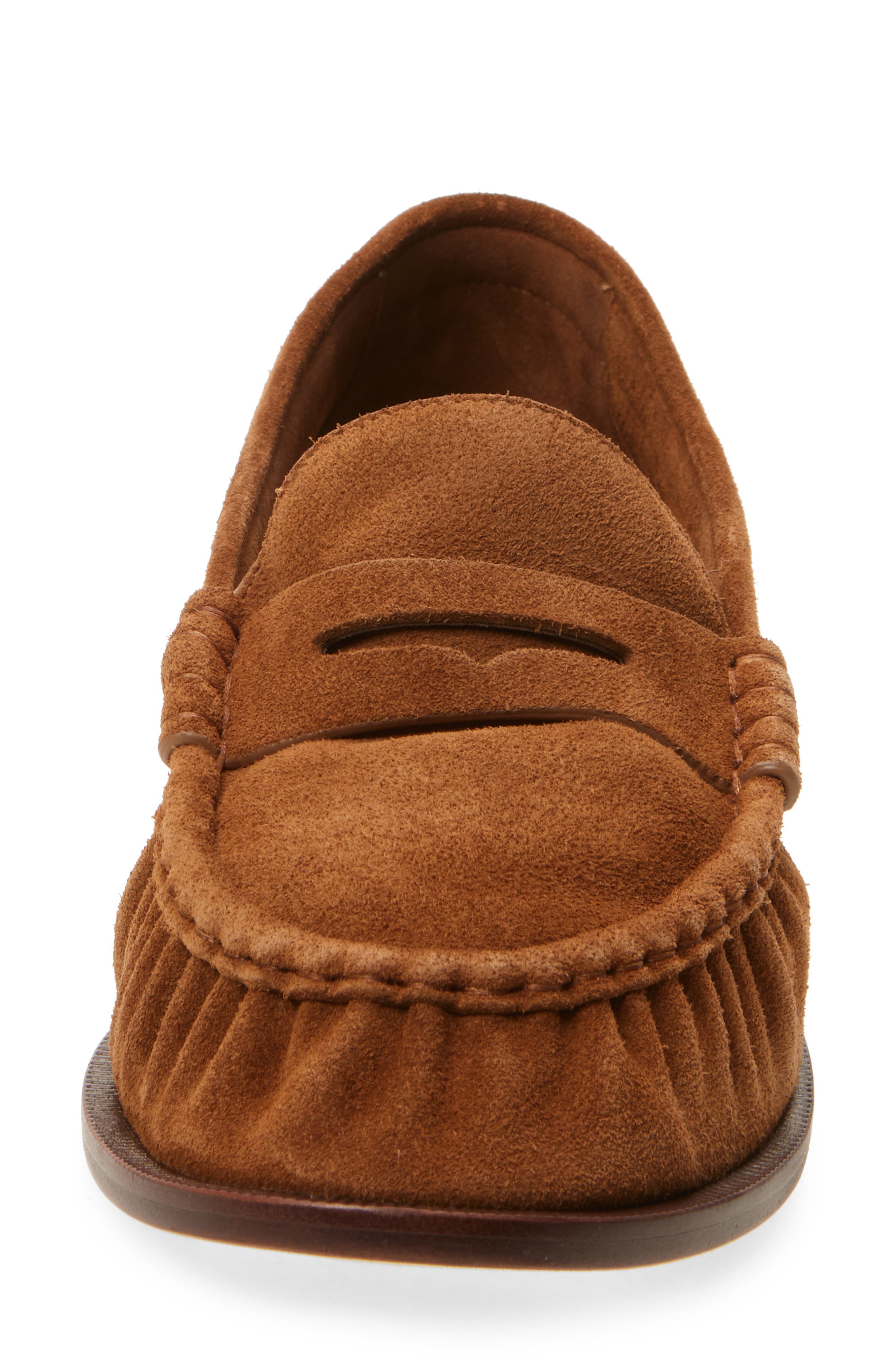 rag & bone Lexi Penny Loafer, Alternate, color, Umber Suede