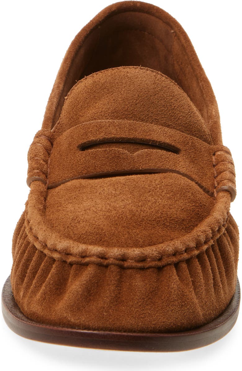 rag & bone Lexi Penny Loafer, Alternate, color, Umber Suede