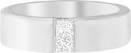 Haus of Brilliance Men's 14K White Gold 1/4 Cttw Diamond Channel Band Ring