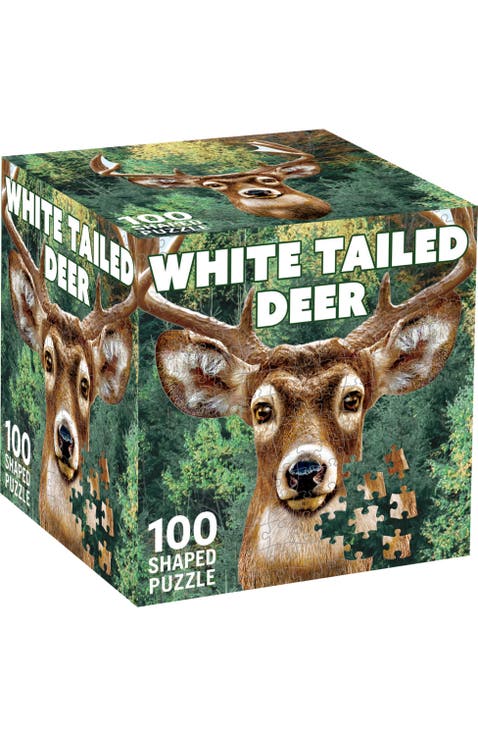 White Tail Deer 100 Piece Shaped Puzzle