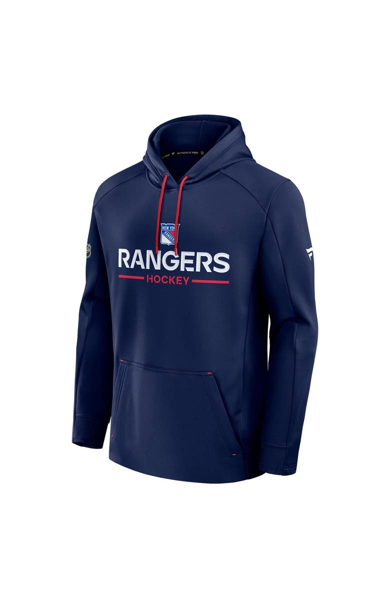 FANATICS Men's Fanatics Navy New York Rangers Authentic Pro Rink Hoodie, Alternate, color, Navy