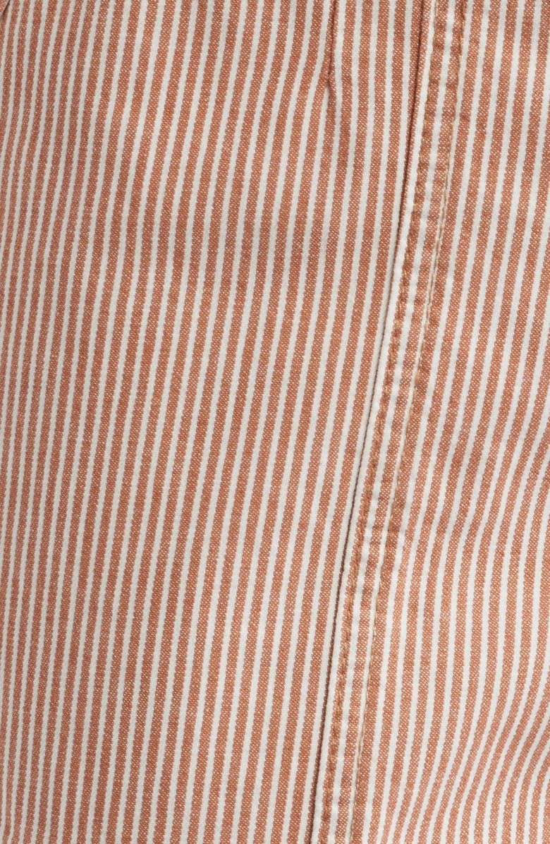 Wit & Wisdom Skyrise Cotton Crop Wide Leg Utility Pants, Alternate, color, Coffee