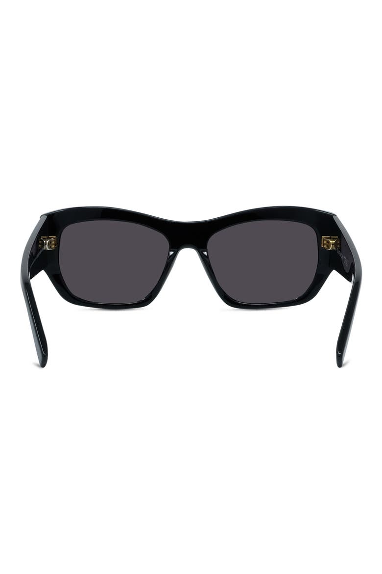 GV Day Square Sunglasses, Alternate, color, SHINY BLACK / SMOKE