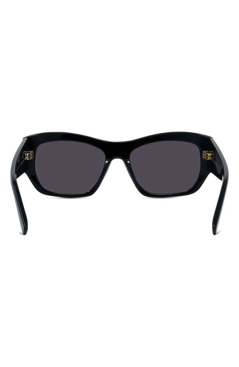 Givenchy GV Day Square Sunglasses, Alternate, color, Shiny Black / Smoke