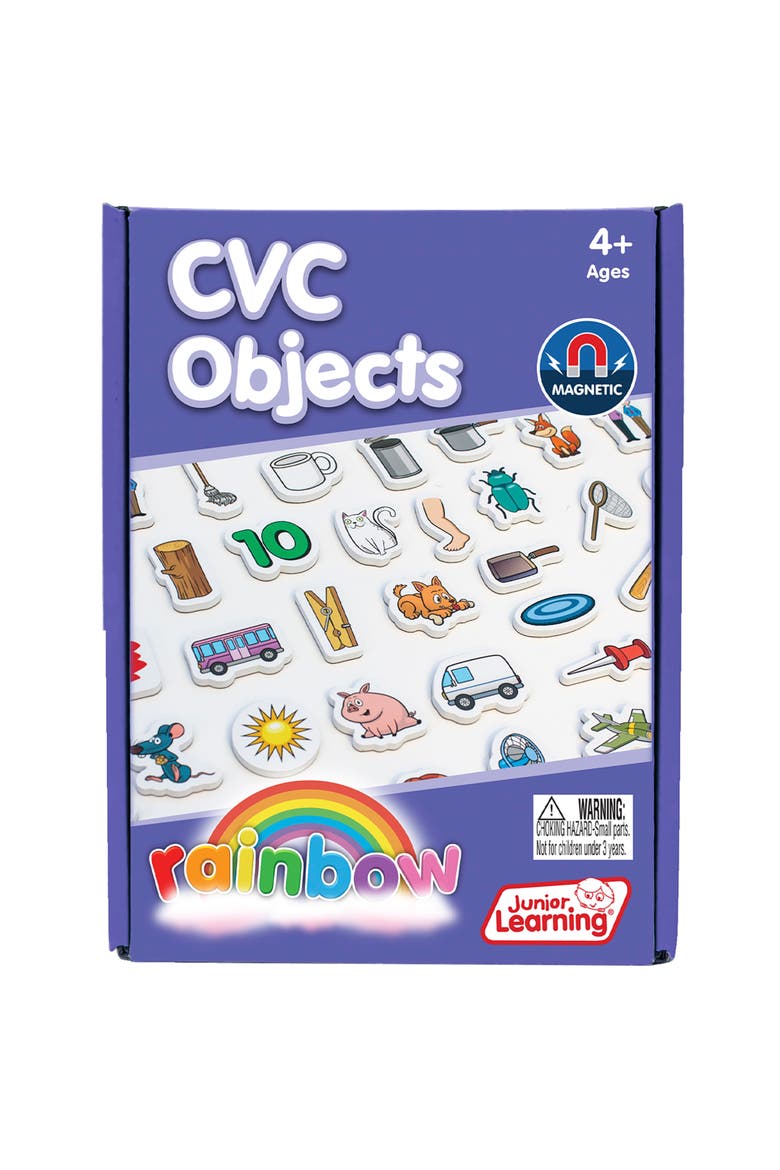 Rainbow Cvc Objects Magnetic Foam Set, Alternate, color, Multicolored