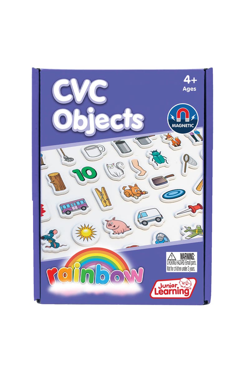 Junior Learning Rainbow Cvc Objects Magnetic Foam Set, Alternate, color, Multicolored