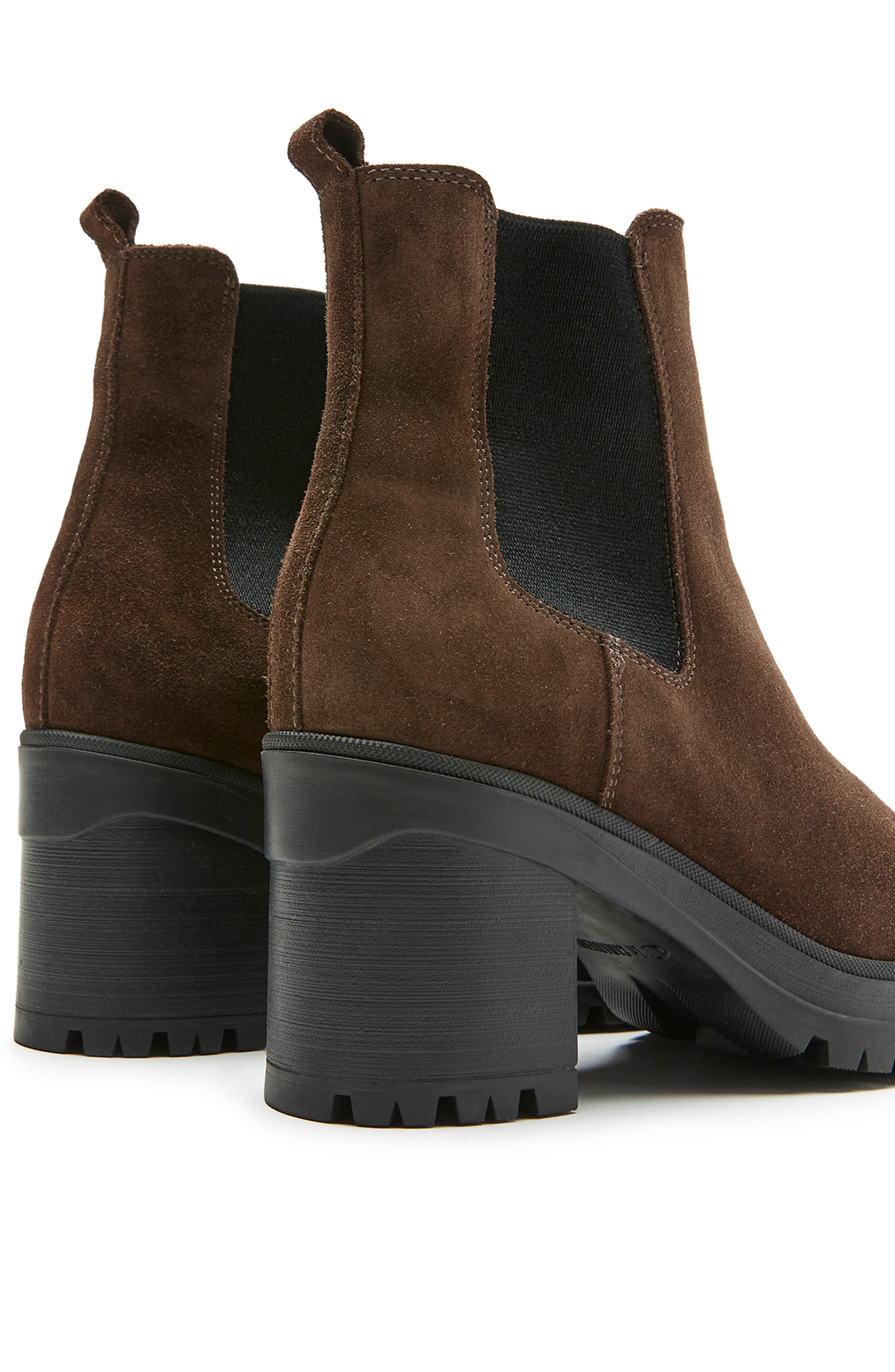 La Canadienne Paxton Waterproof Chelsea Boot, Alternate, color, Brunette Suede