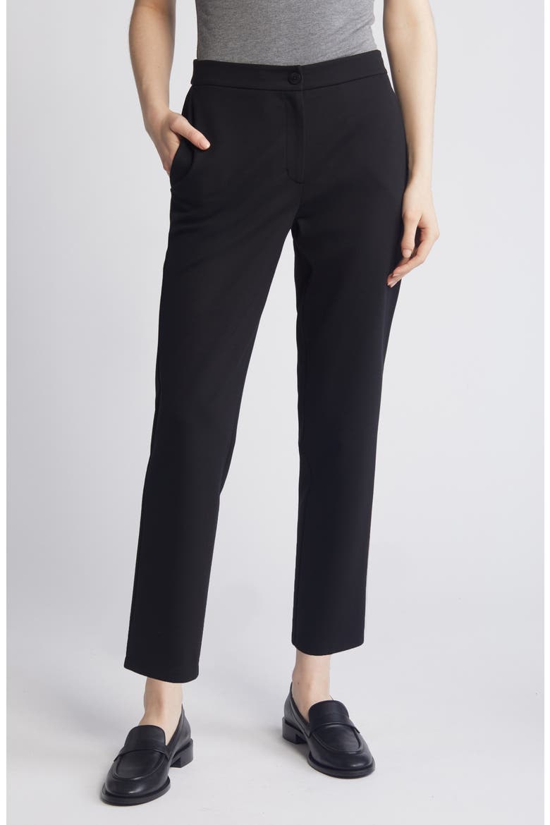 Slouch Ankle Pants, Main, color, BLACK