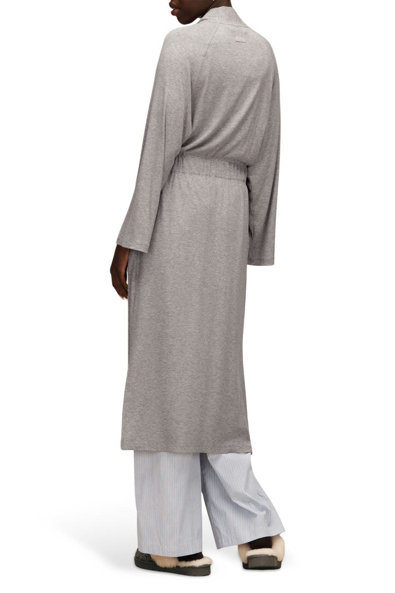 Myra Rib Robe, Alternate, color, GREY HEATHER