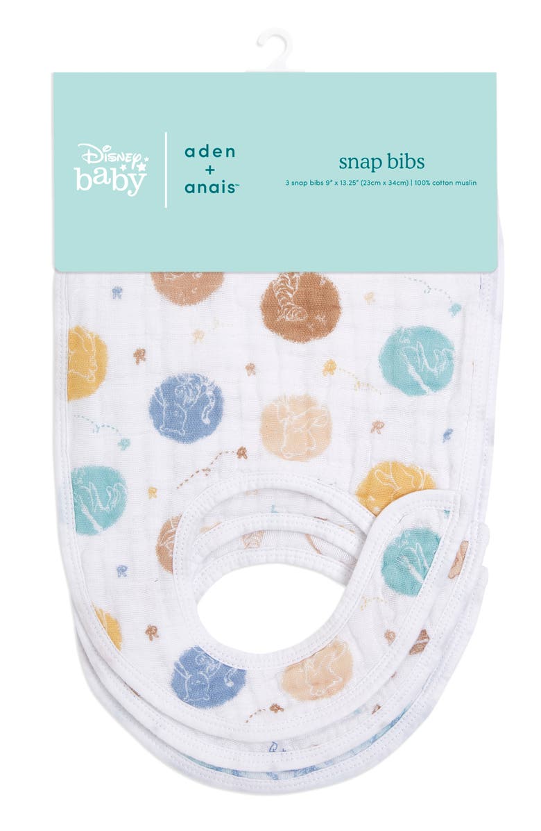 aden + anais 3-Pack Classic Snap Bib, Alternate, color,
