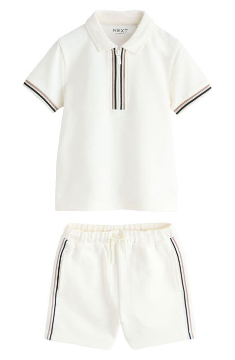 Kids' Zip Polo & Shorts Set (Baby, Toddler & Little Kid)