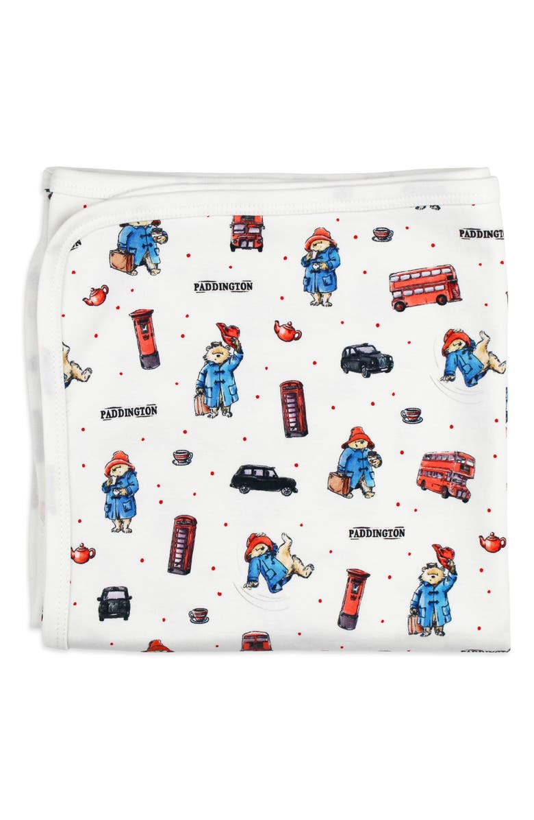 L'ovedbaby Organic Cotton Blanket, Main, color, London Paddington