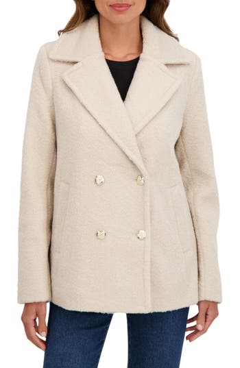 Sebby Bouclé Peacoat In Neutral