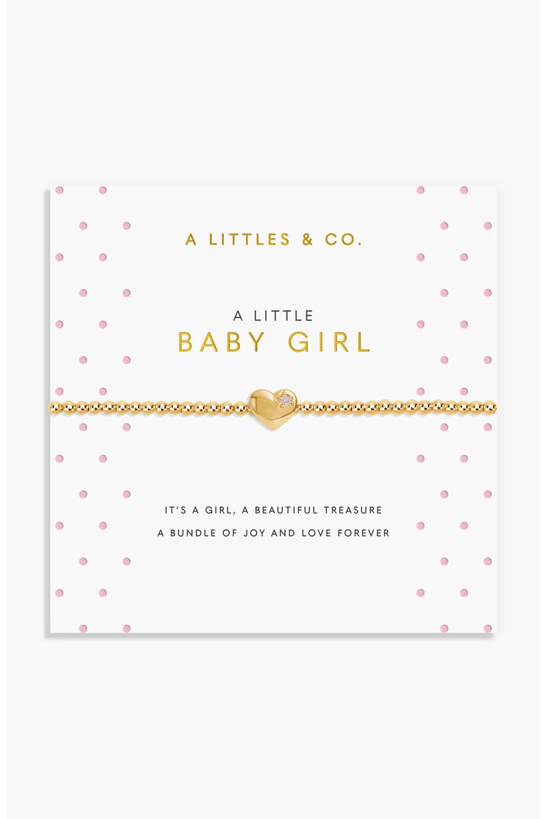 A Little 'Baby Girl' Bracelet, Main, color, Gold Plated