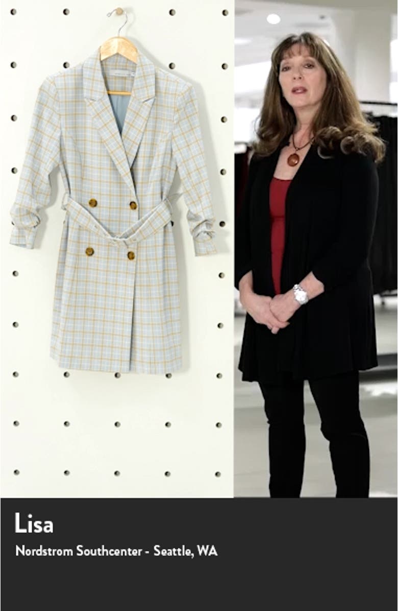 Windowpane Check Blazer Minidress, sales video thumbnail