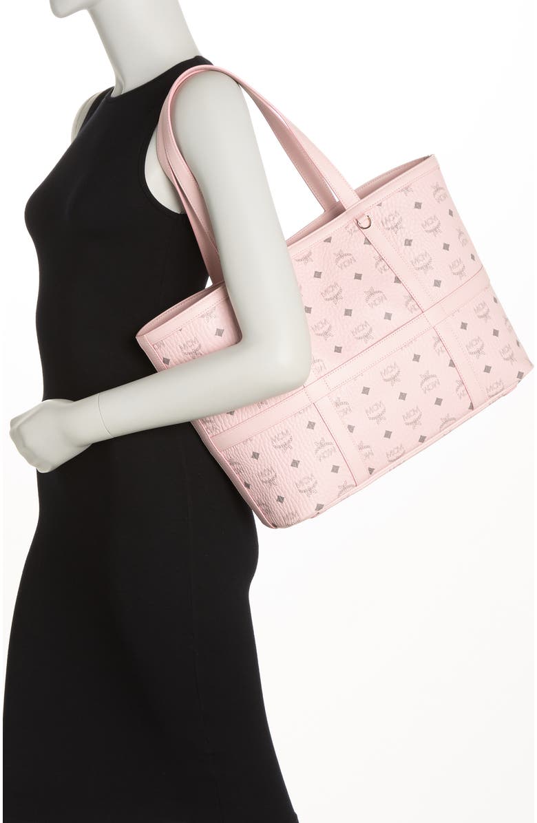 MCM Aren Visetos Medium Shopper, Alternate, color,