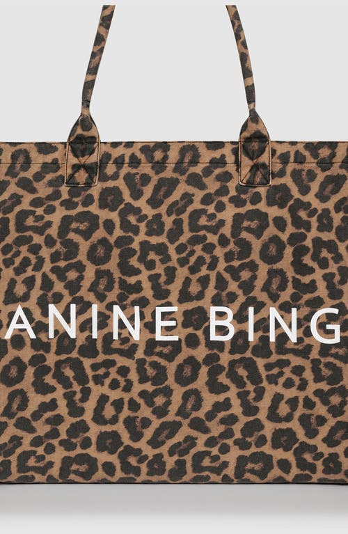 Anine Bing Leo Canvas Tote Bag In Multi